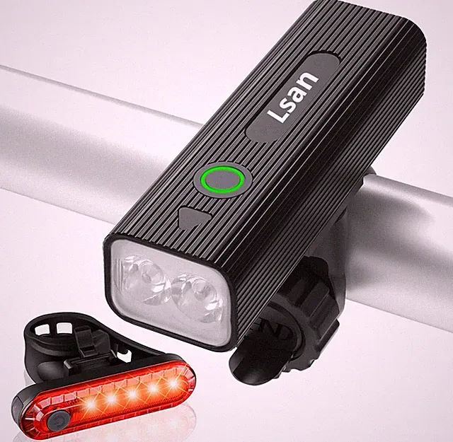 1200 Lumens Rechargeable Bike Lights Bicycle Lights Front and Back for Night