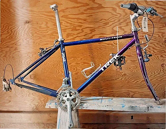 1995 Trek Multitrack 750 Hybrid Bike Frame Medium 17" Triple Butted Fe Ships USA