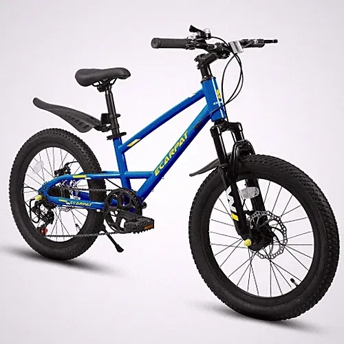 20in Mountain Kids Bike Boy Girls Ages 6-12 7-Speed Front Suspension Disc Brakes