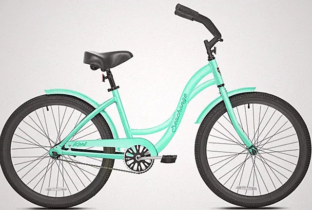 24" Girl'S Seachange Beach Cruiser, Ages 12+, Mint Green