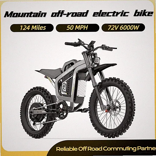 9000w Mountain Off-road Electric Motorcycle E-Bike 72v 40ah E Bicycle 60mph