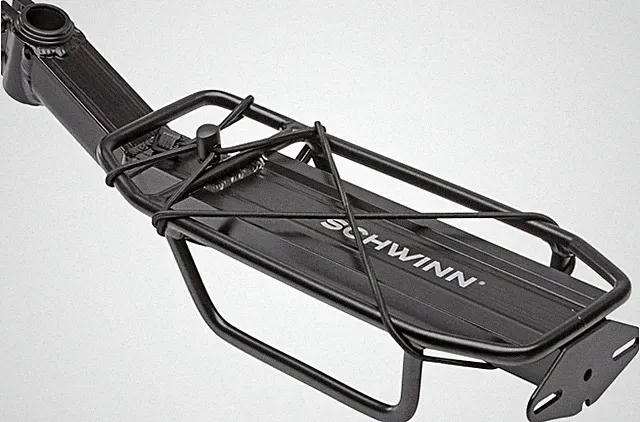 Deluxe Alloy Rear Bike Rack, 20 Lbs Capacity, Lightweight, Compact and Durable C