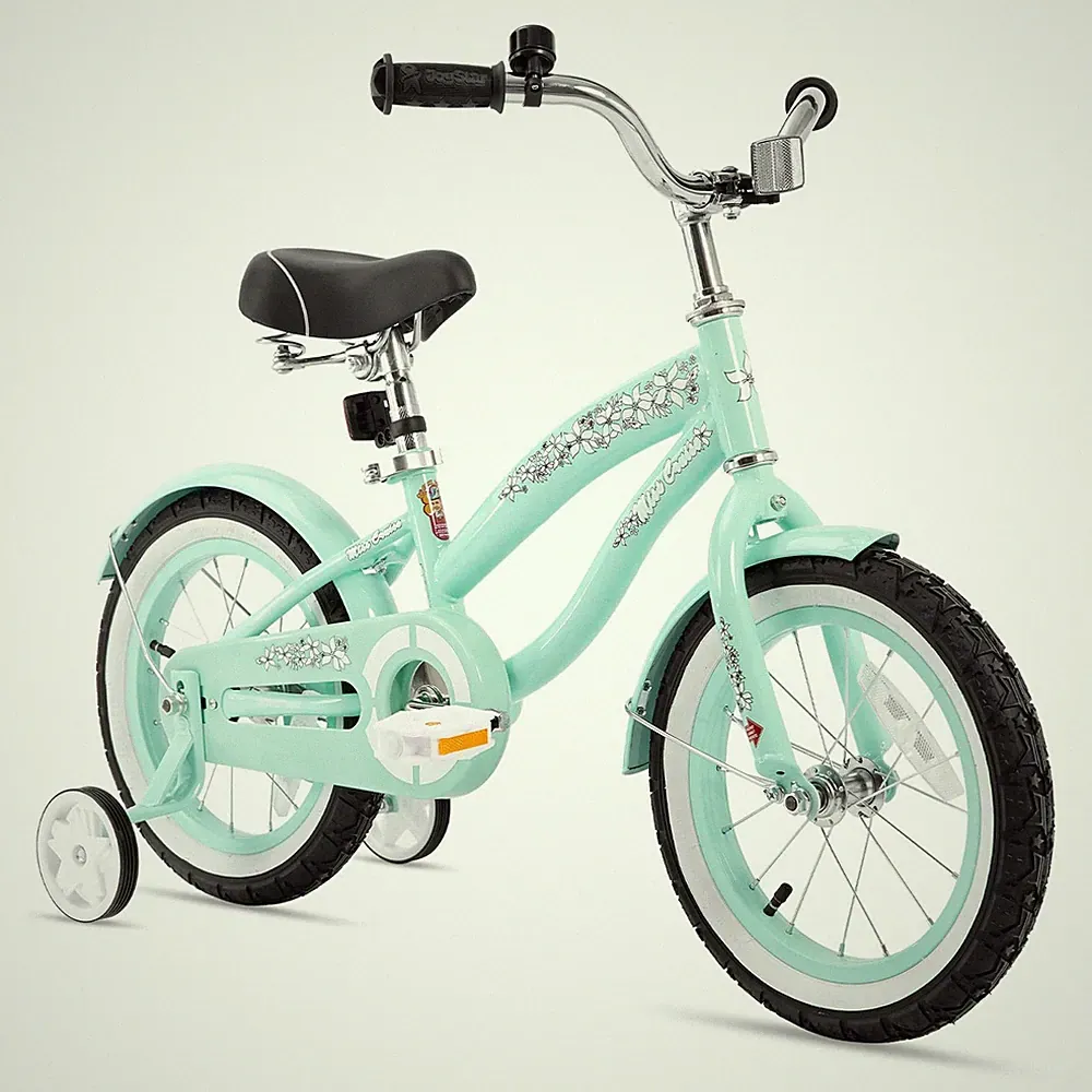 Kids Bike 12 Inch Training Wheels Toddler Beach Cruiser Green JOYSTAR 2-4 Ages