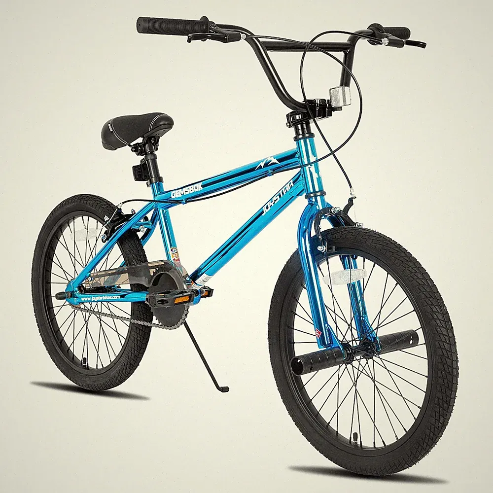 Kids BMX Bike 20 Inch Wheels Freestyle Dual Hand Brakes Blue JOYSTAR 7-12 Boys