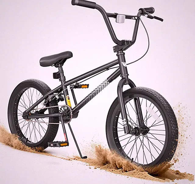 KORIMEFA Freestyle BMX Bike 18 20 Inch Kids Boys Trick Bicycle for 7-12 Years Ol