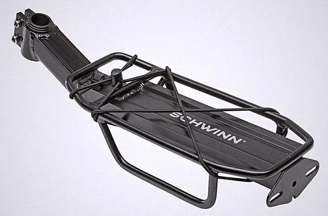 Lightweight Alloy Rear Bike Rack 20 Lbs Capacity Adult Bicycle Cargo Pannier