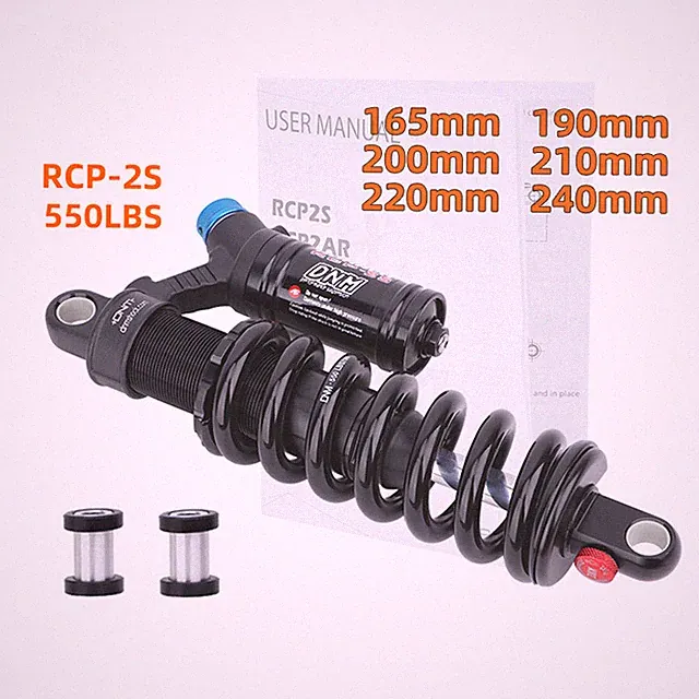 Mountain Bike Rear Shock Absorber 550LBS Soft Tail 165/190/200/210/220/240mm