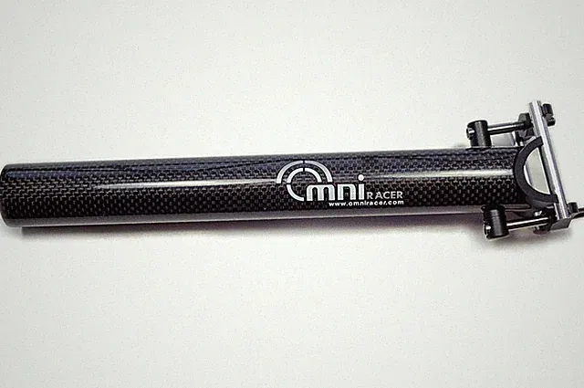OMNI Racer WORLDS LIGHTEST Race-Lite Full Carbon Ti Seatpost 158g: 31.6x300mm