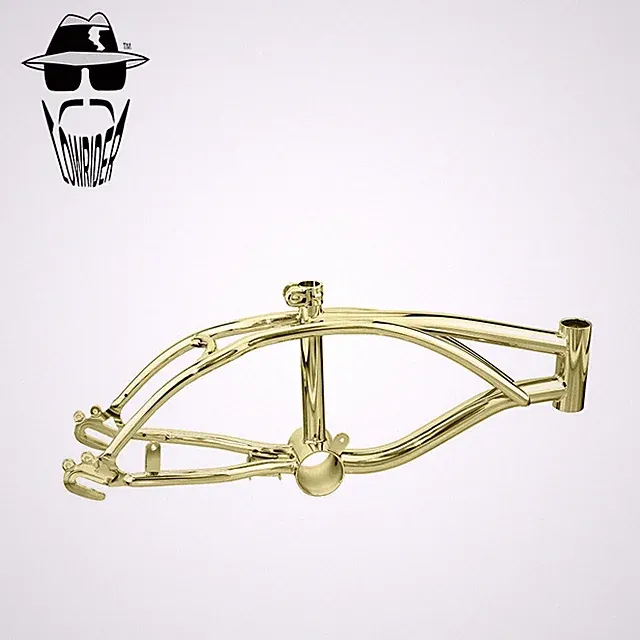 Original Lowrider 12” Gold Steel Frame – Classic Cruiser/Lowrider Bicycles.