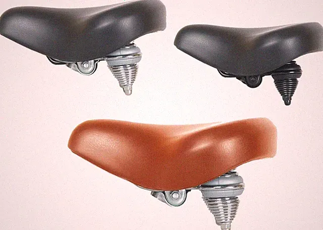 Oversize Double Springer Cushion Comfortable Pad Extra Wide Cruiser Bike Seat