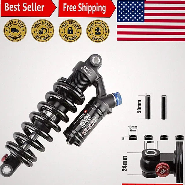 Precision Engineered 265mm Rear Shock for Downhill Mountain Cycling - 450lbs