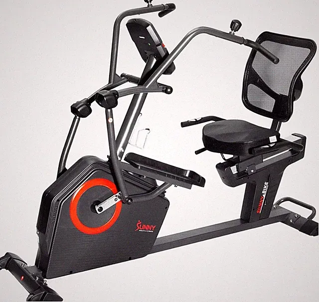 Smart Recumbent Cross Trainer Elliptical Machine with Full Body Arm Exercisers
