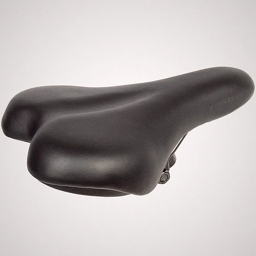 Ventura Junior Bicycle Saddle - Lightweight Black Comfort Seat for 12-20 Bikes